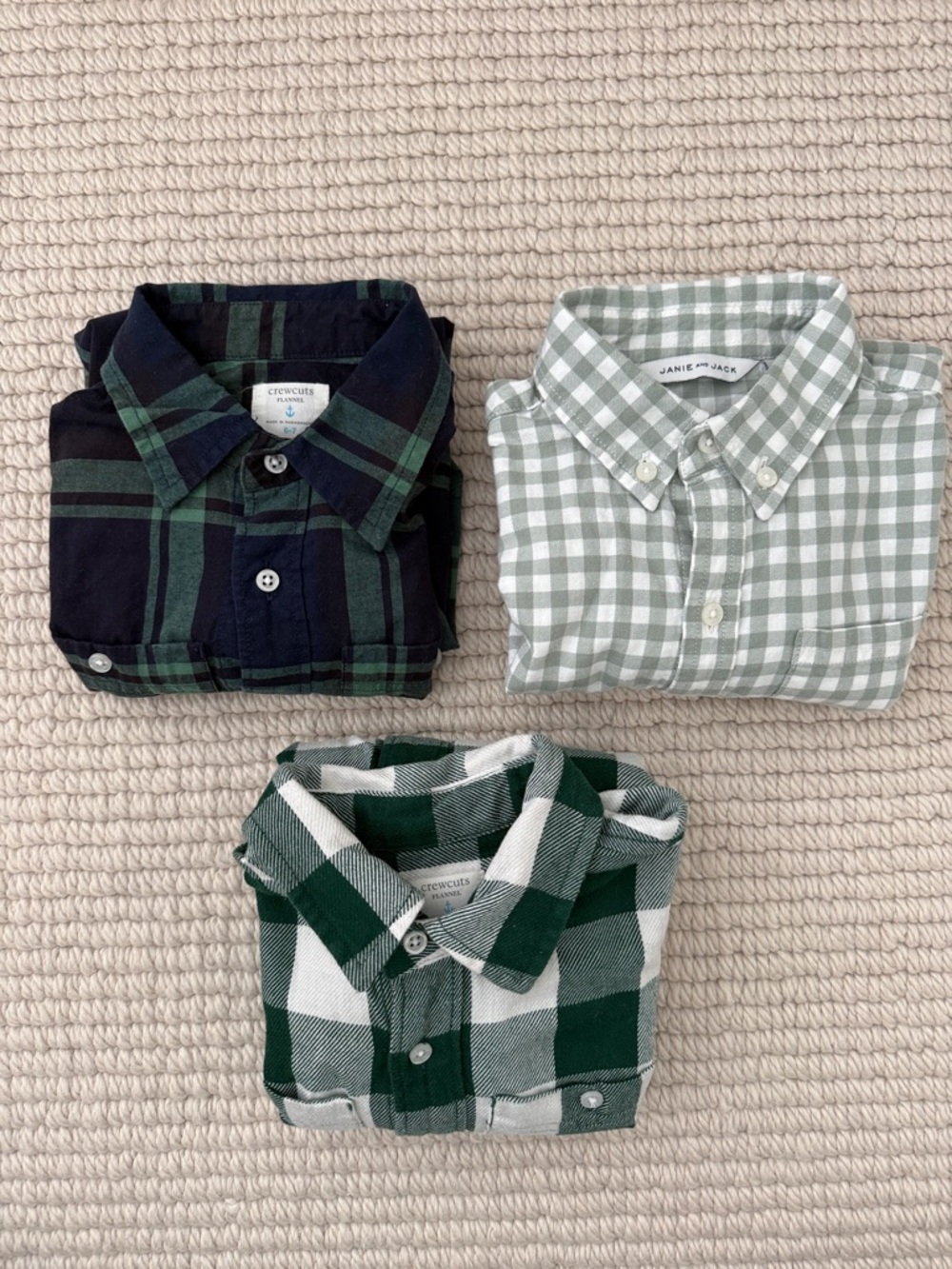 Boys plaid flannel bundle size 6-7
